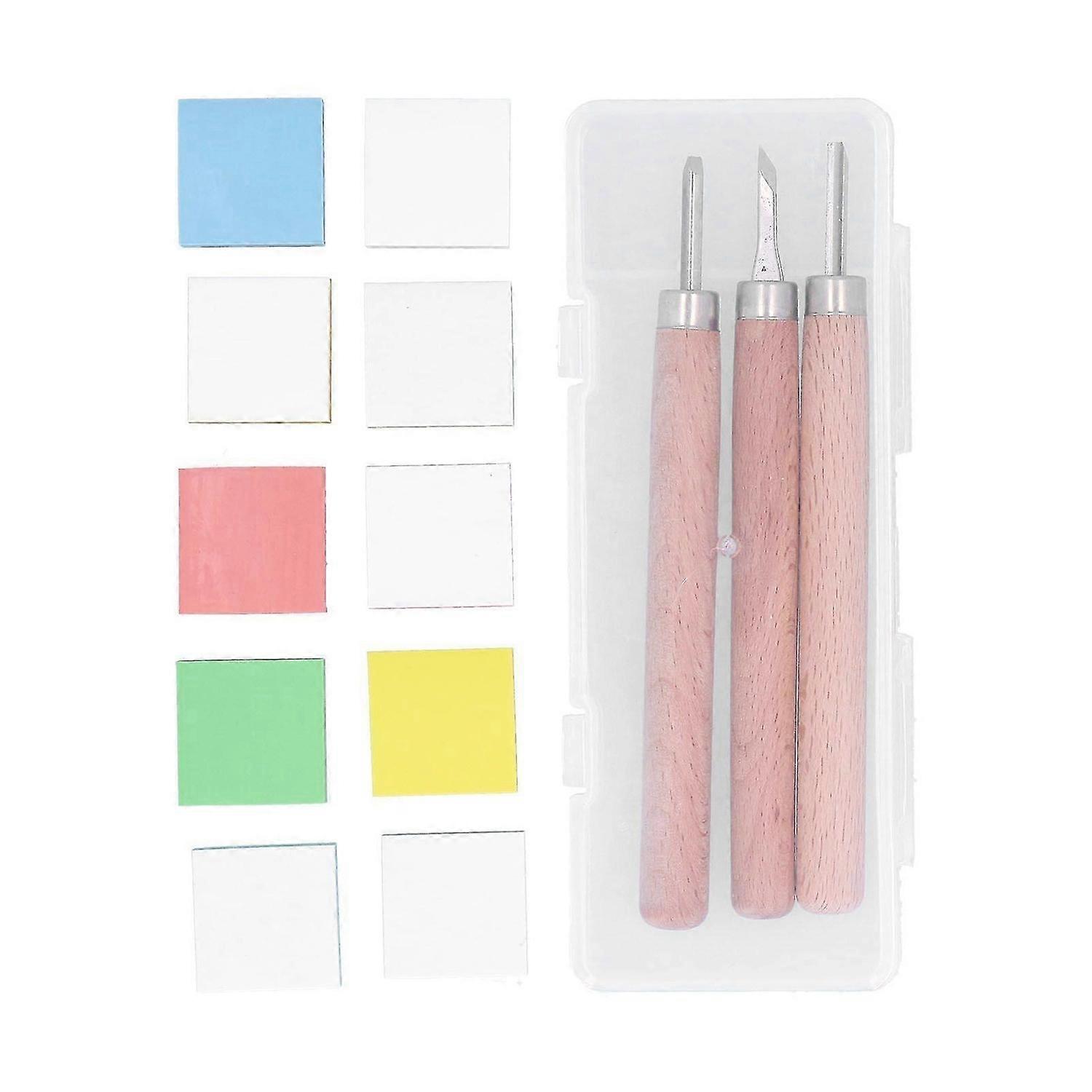 2025 Latest Model Carving Rubber Stamp Kit Block Printmaking Printing Making