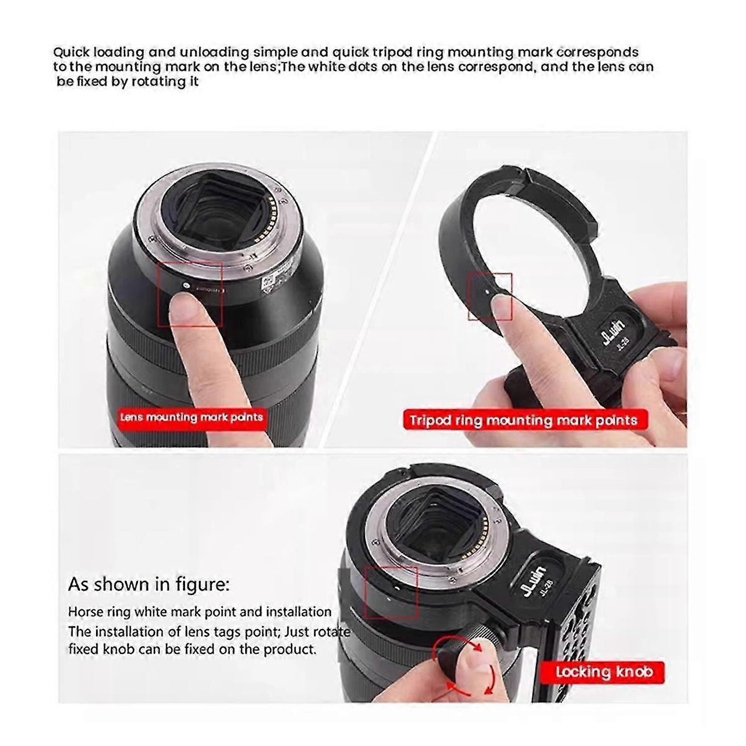 Lens Tripod Ring for FE24-105/85mm/24mm FE135mm Mount for Portable Tripod Ring