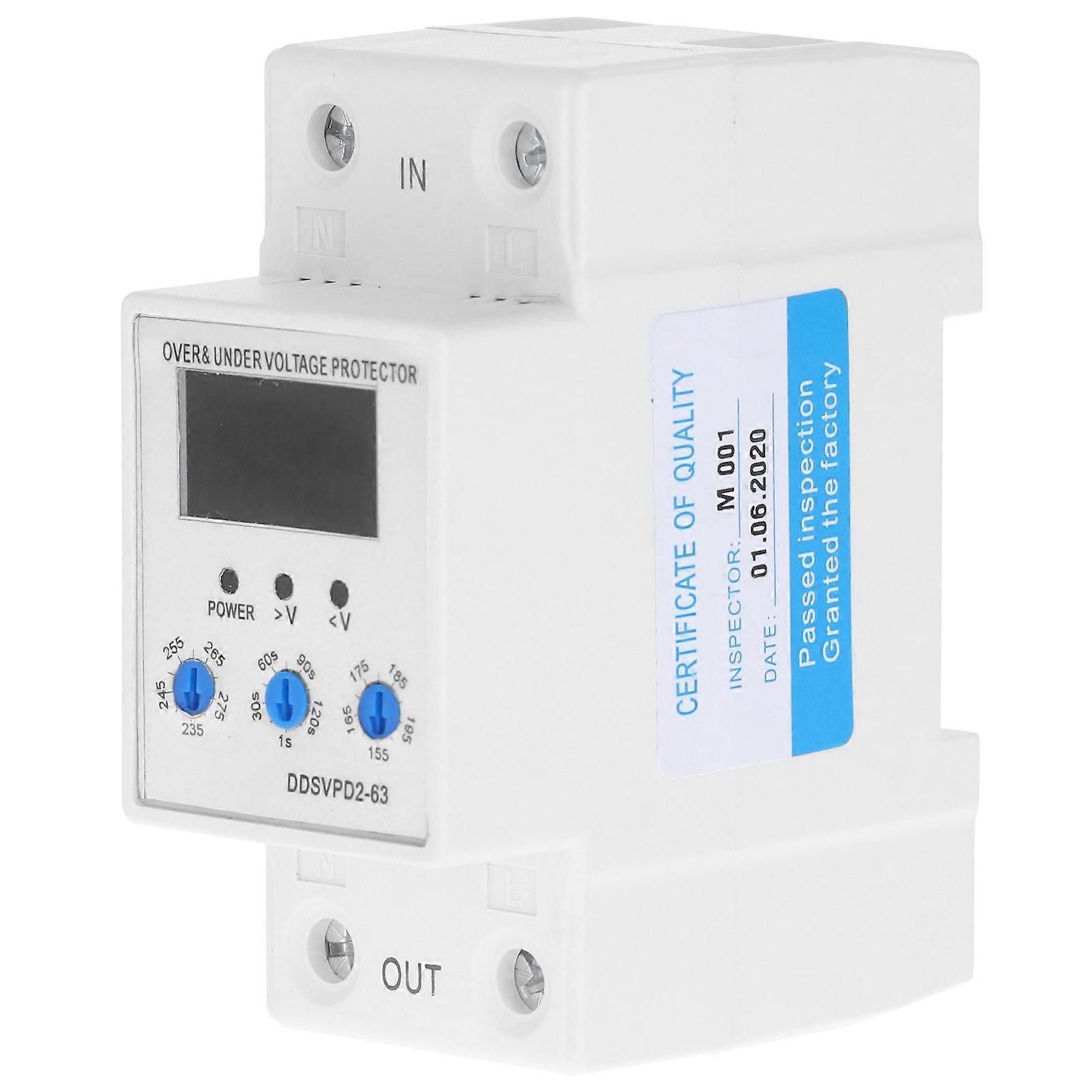 DDSVPD2?63 Adjustable Self?Recovery Automatic Reset Voltage Protection Device 220V63A