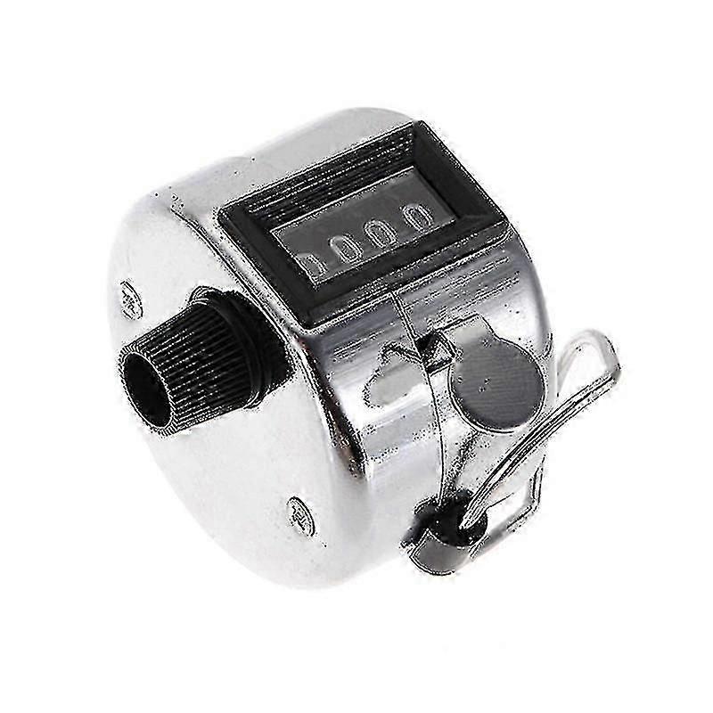 4-digit Manual Counter, Mechanical Counter (1 Piece, Silver) -Z