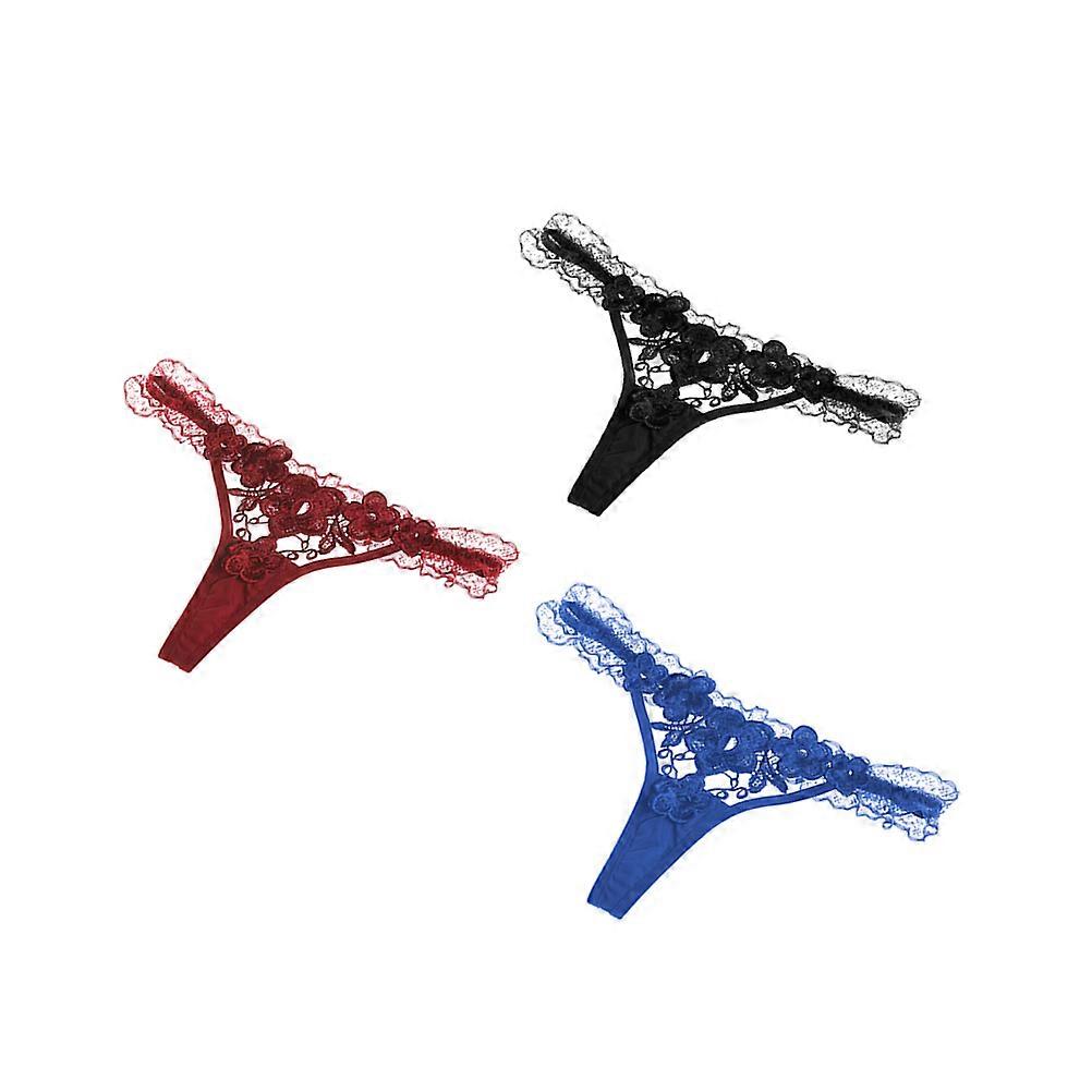 Women T-Back Lace Underwear for Women Breathable Comfortable Set