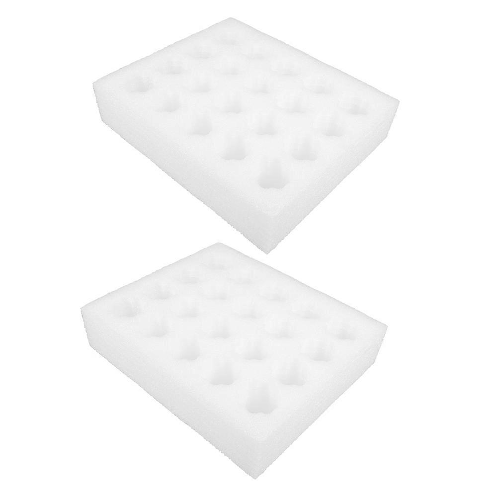 Foam Egg Tray White for Shockproof Egg Storage 8Pcs with 20 Grids Capacity
