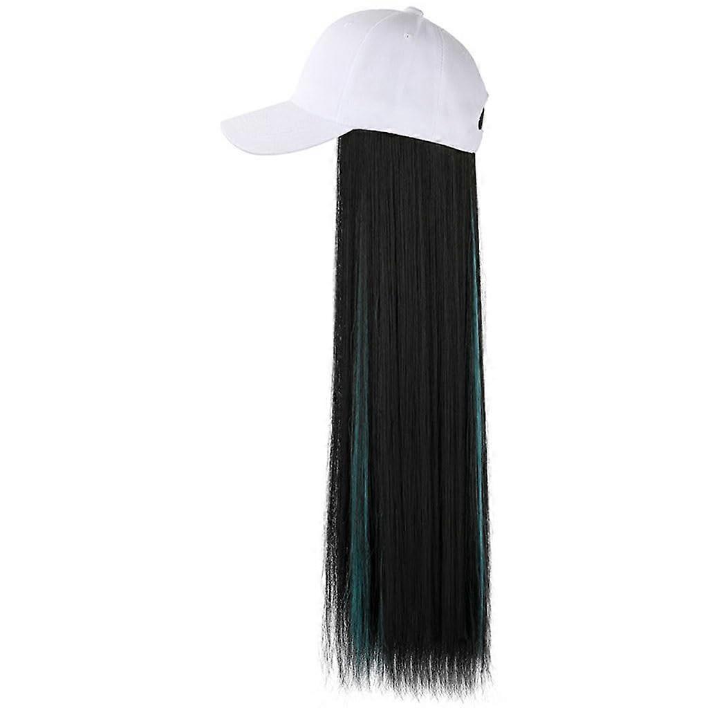 Headband Wig Long Straight Wig Highlighted Color B Adjustable Wig Cap Hat Style Wig Caps For Women