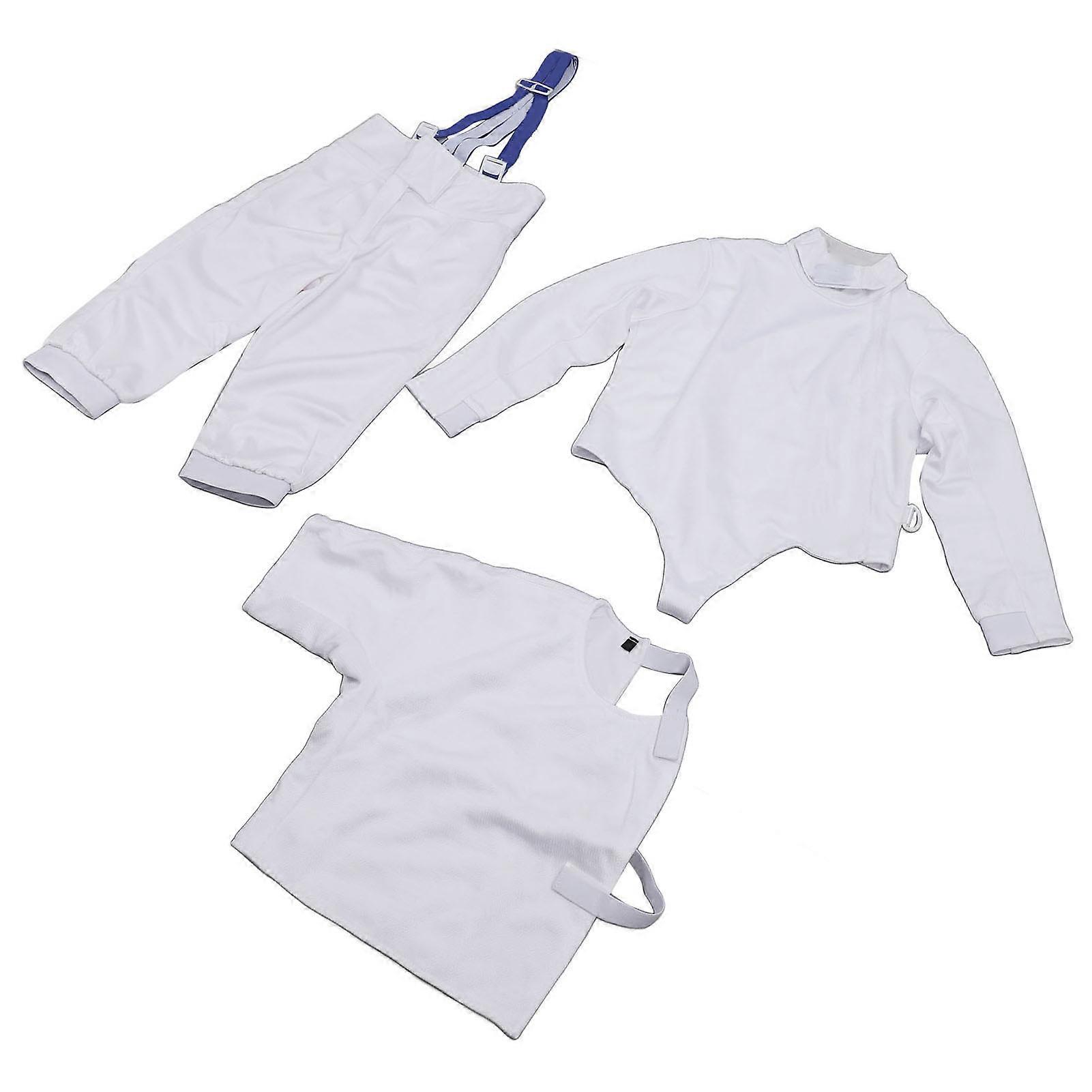 Kids Fencing Uniform Set Right Hand Size 48 Ice Silk Stab Proof