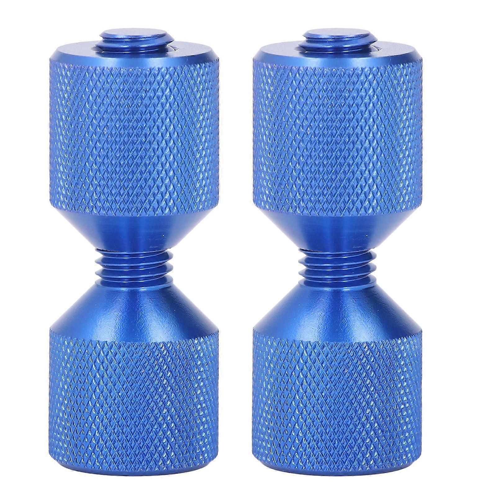 2pcs Flange Alignment Pin Anodize Aluminium 11/8in Flange Double Hole Pins Set for 0.5 to 14in 150LB Flanges Blue