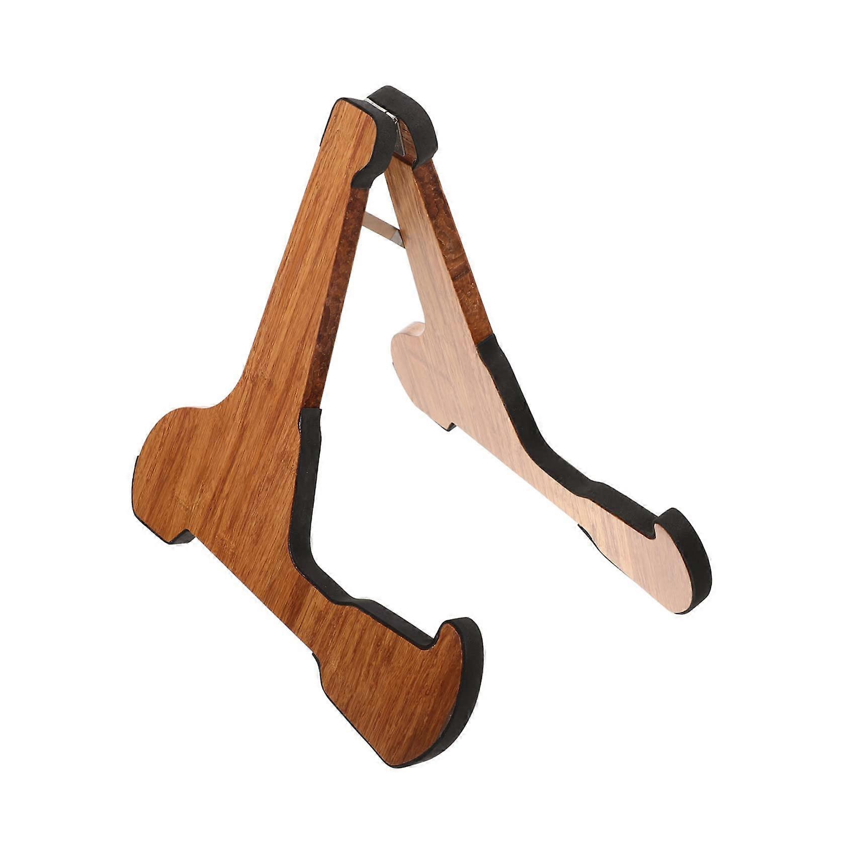 Foldable Bamboo Violin Stand Vertical Support Bracket For Display And Storage Durable Lightweight Indoor Outdoor Use