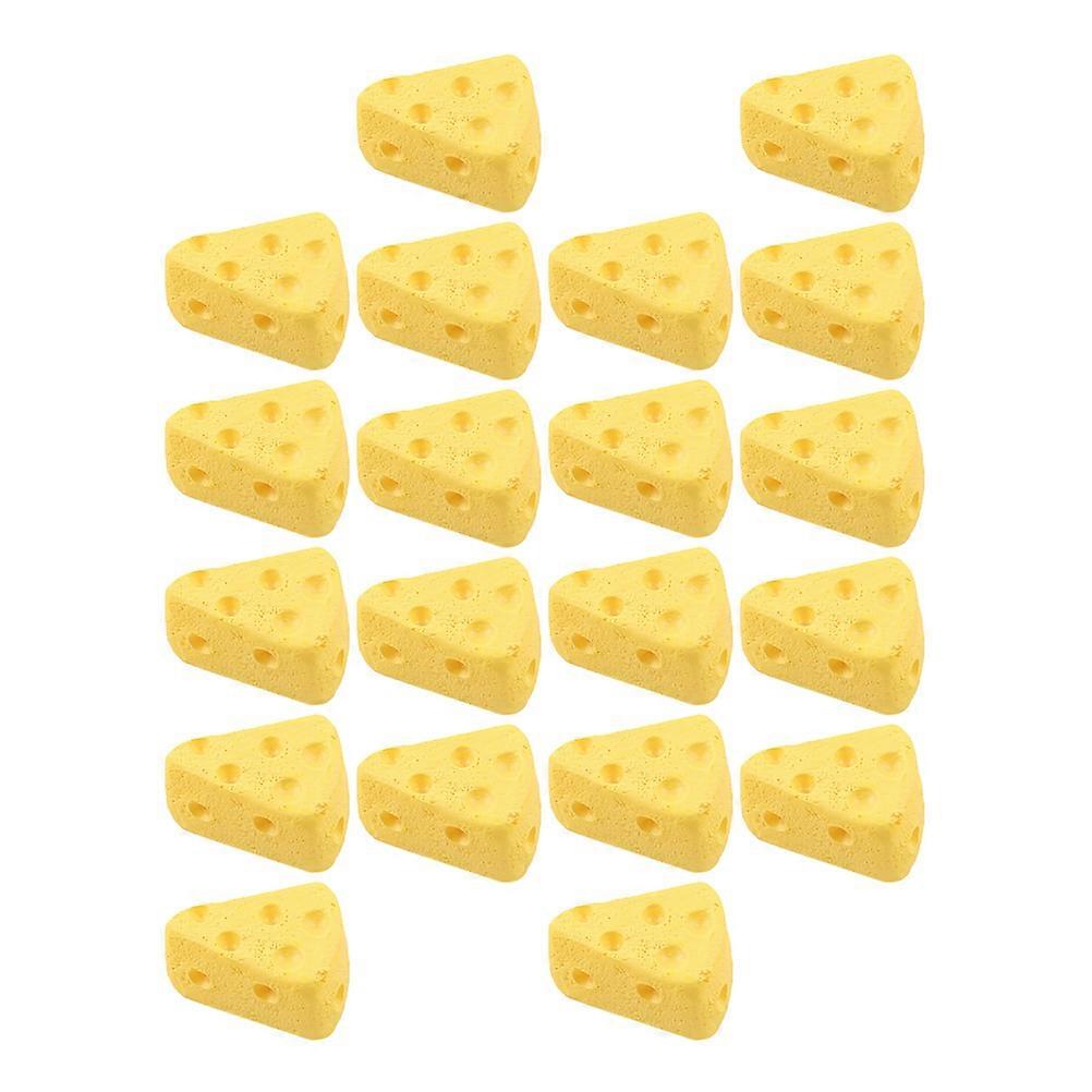 Miniature Fake Cheese Triangle Cheesecakes for Decoration 60Pcs Artificial Models