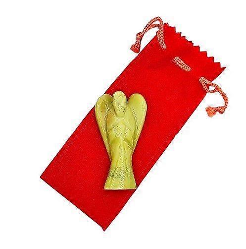 Serpentine Guardian Angels Figurines With Pouch