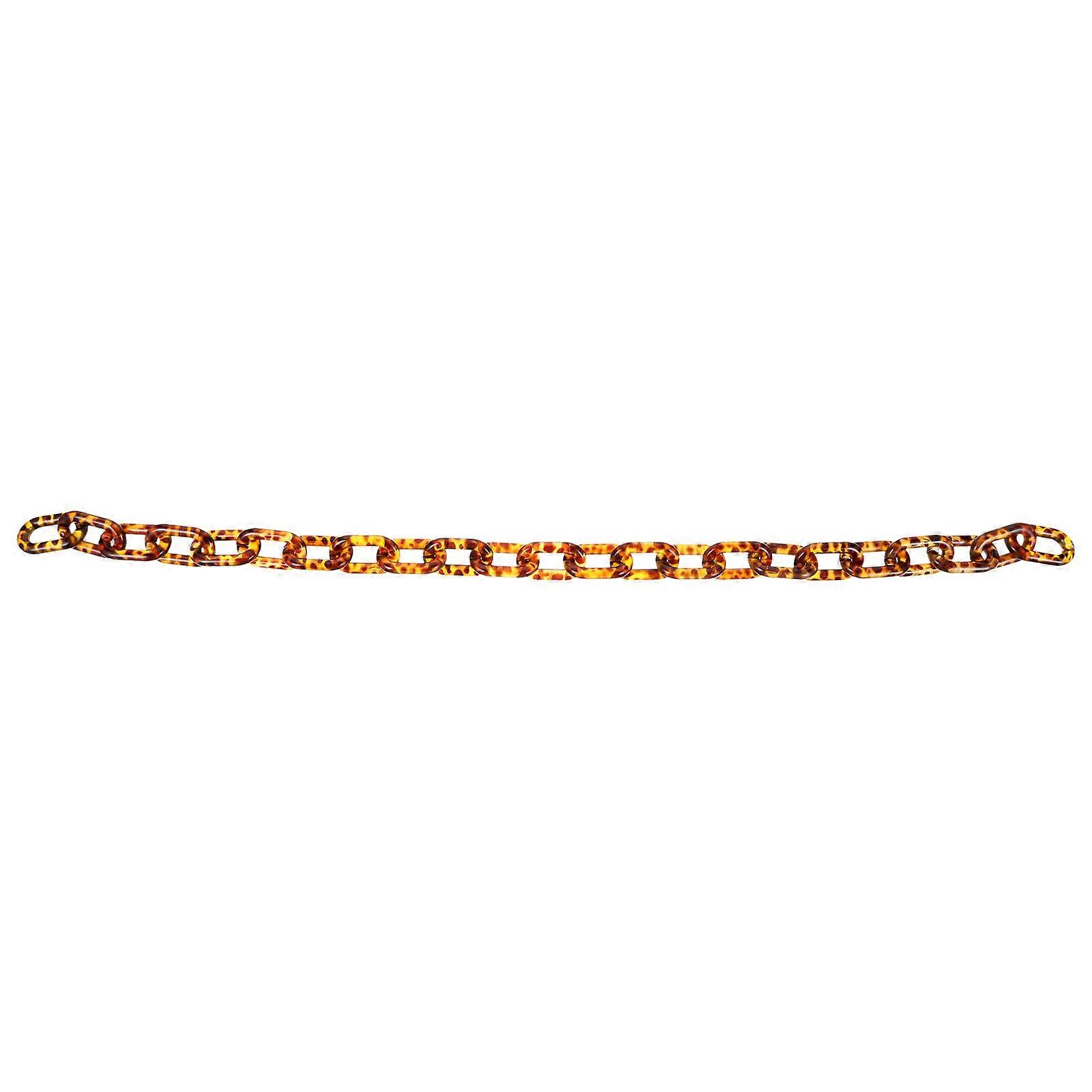 DIY Bag Chain Acrylic Material with Leopard Prints for Bags 1Pcs Coffee