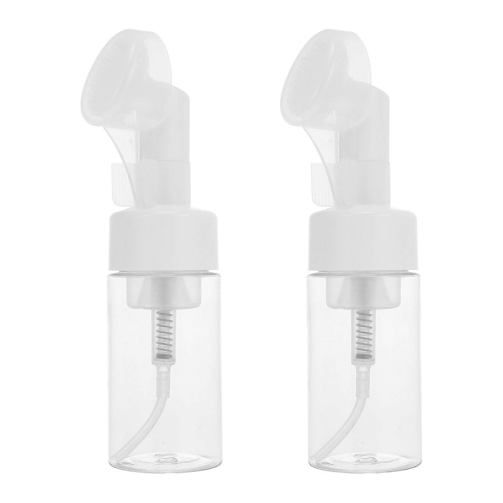 Foaming Sub Bottles 2Pcs Pet White Leak-Proof Travel for Storage Use