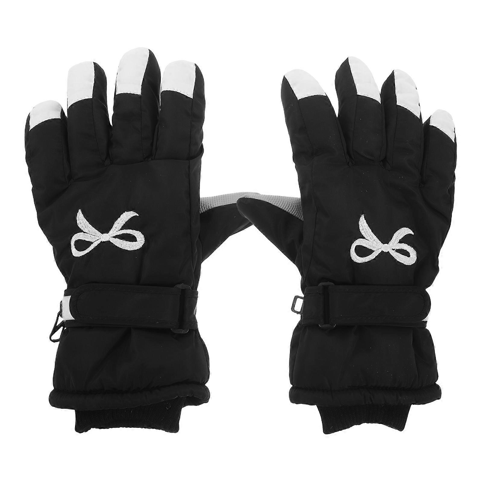 Water Resistant Ski Gloves for Cold Weather Featuring Windproof Design 1Pair