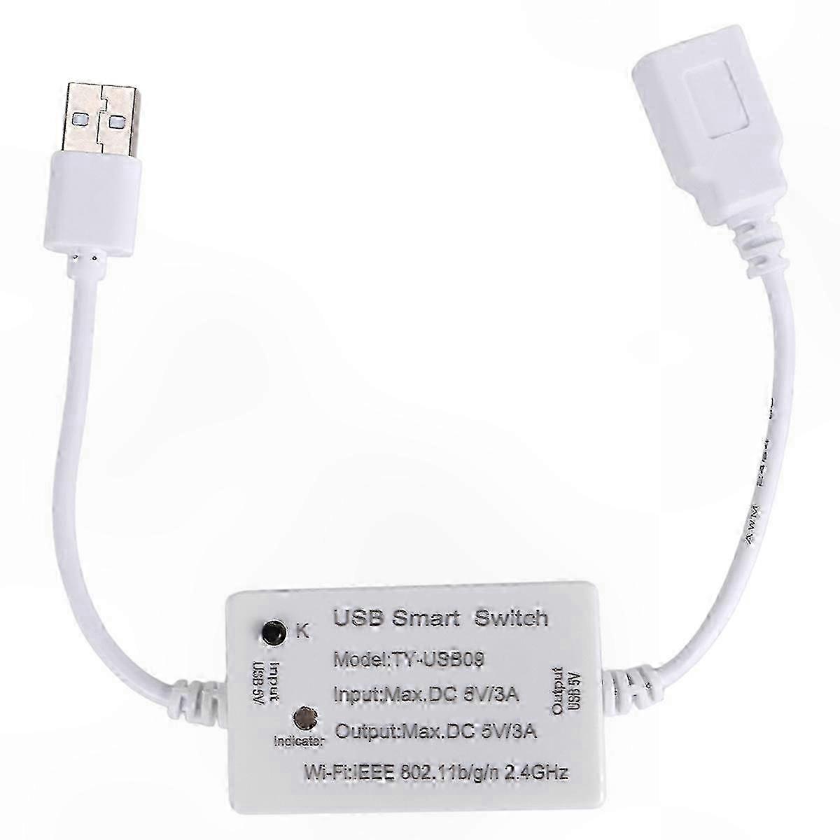 Smart USB Switch with Wi-Fi Timer for USB Devices