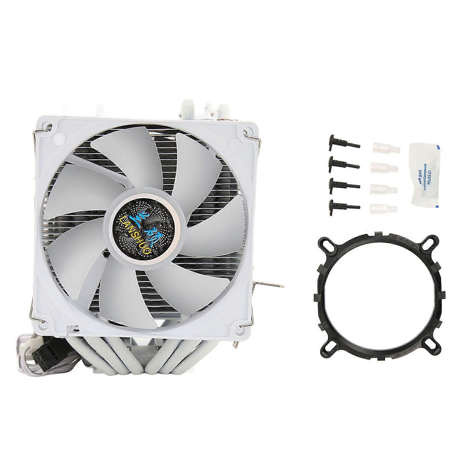RGB CPU Cooling Fan 6 Heat Pipes Quiet 3 Pin RGB CPU Air Cooler for Intel 775 1150 1151 1155 1156 for AMD FM1 AM2 AM2+