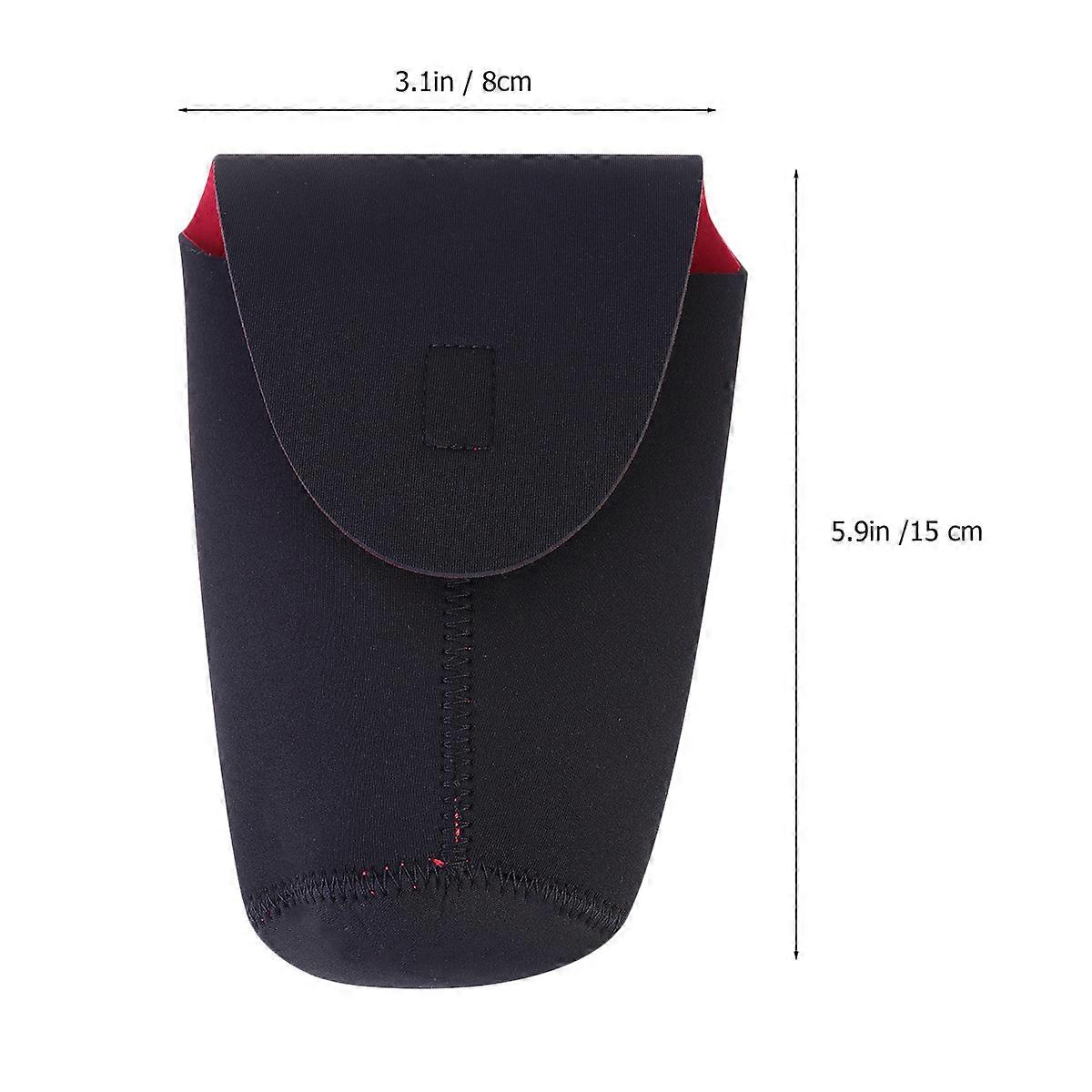 Camera Lens Bag Lens Sleeve for Crash-Proof 6Pcs Black Diving Material