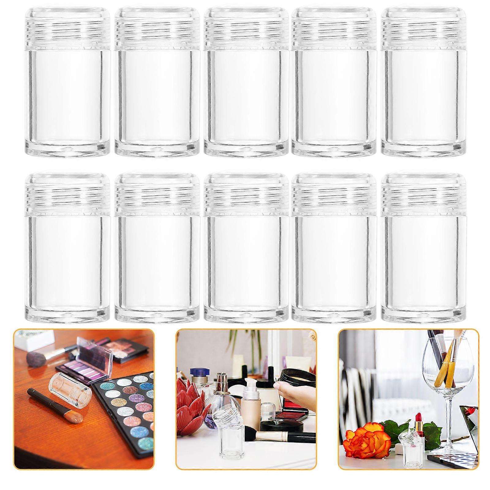 Body Powder Container Transparent Loose Powder Boxes for Storage 36Pcs