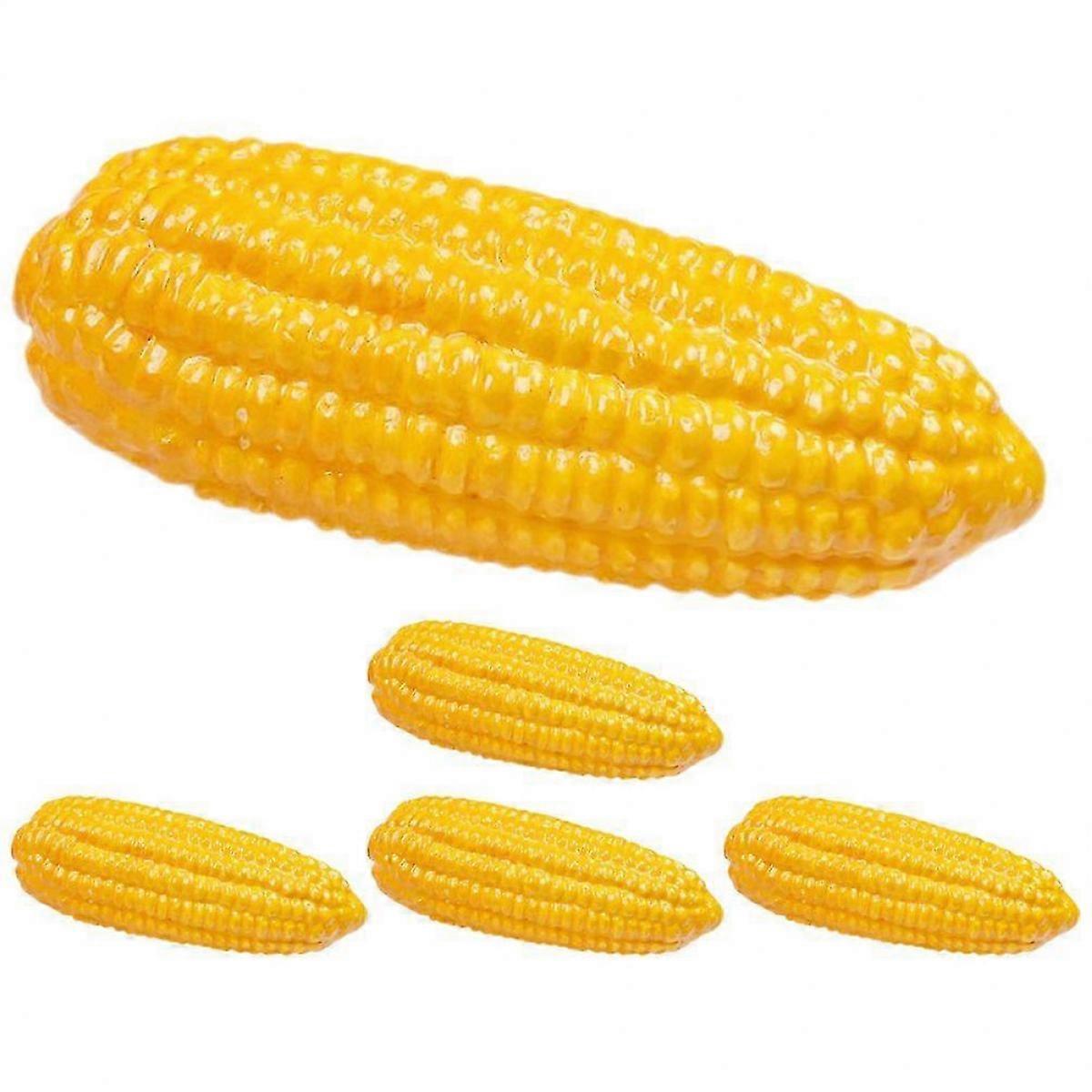 5pcs Artificial Corn Models Lifelike Corn Simulation Corns Foams Corn Model Decoration