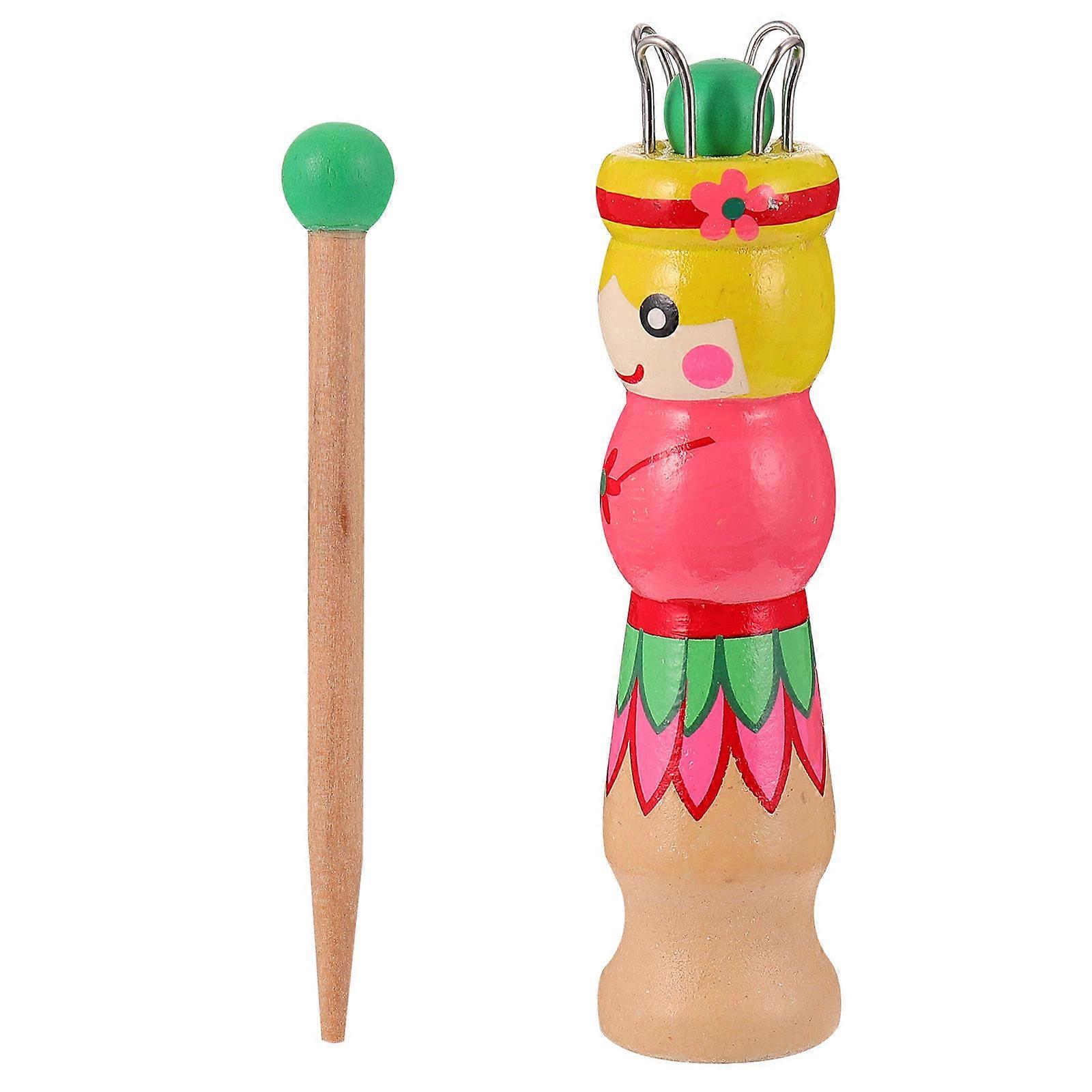 Wooden Knitting Doll Tool for Weaving 5Pcs Yarn Craft Set