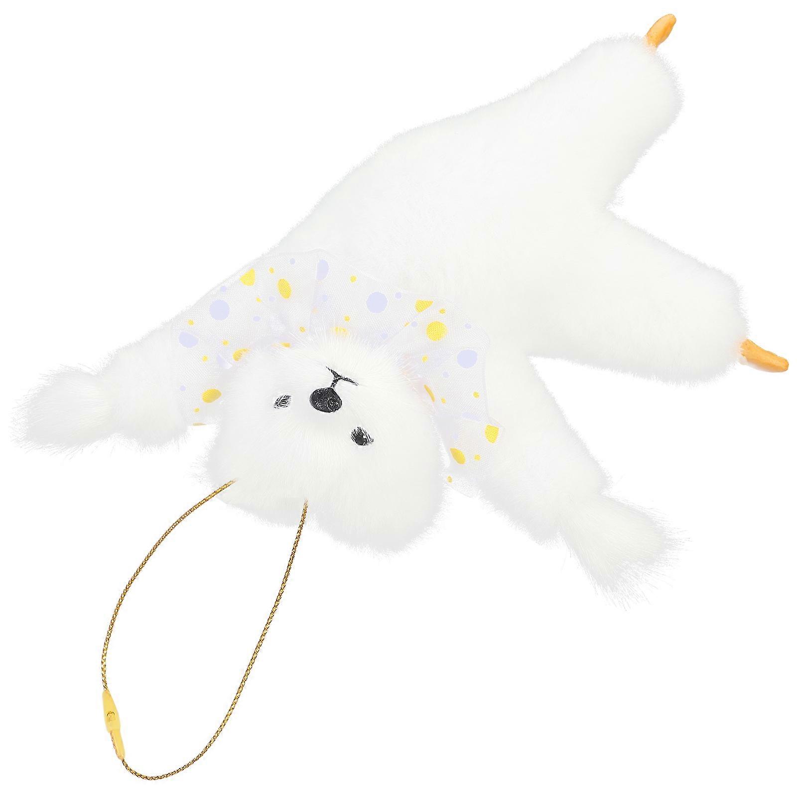 Rearview Mirror Decor Plush Bear for Car Hanging Accessories Soft Plush