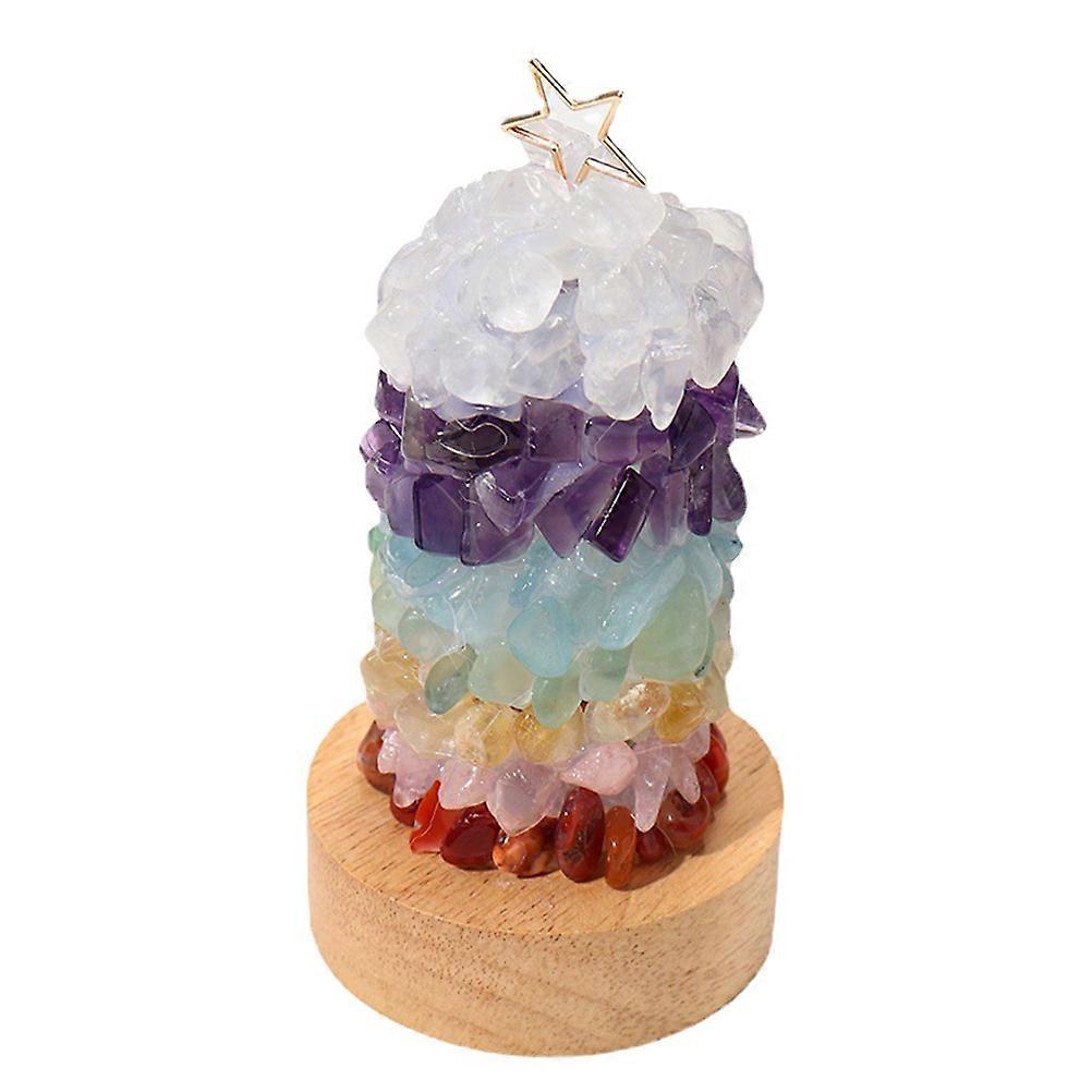 USB Night Light Crystal Bedside Lamp 5Pcs for Home Lighting Decor