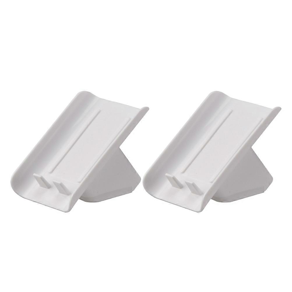 White Soap Storage Desktop Tilt Shape Box for Bathroom 6Pcs
