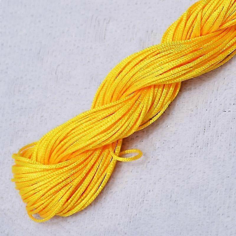 Home Party Supplies Chinese Knot Braided String DIY Macrame Cord 20m High Quality Tassels 1.0mm Beading String Bracelet Nylon Cord Thread Popular 2025