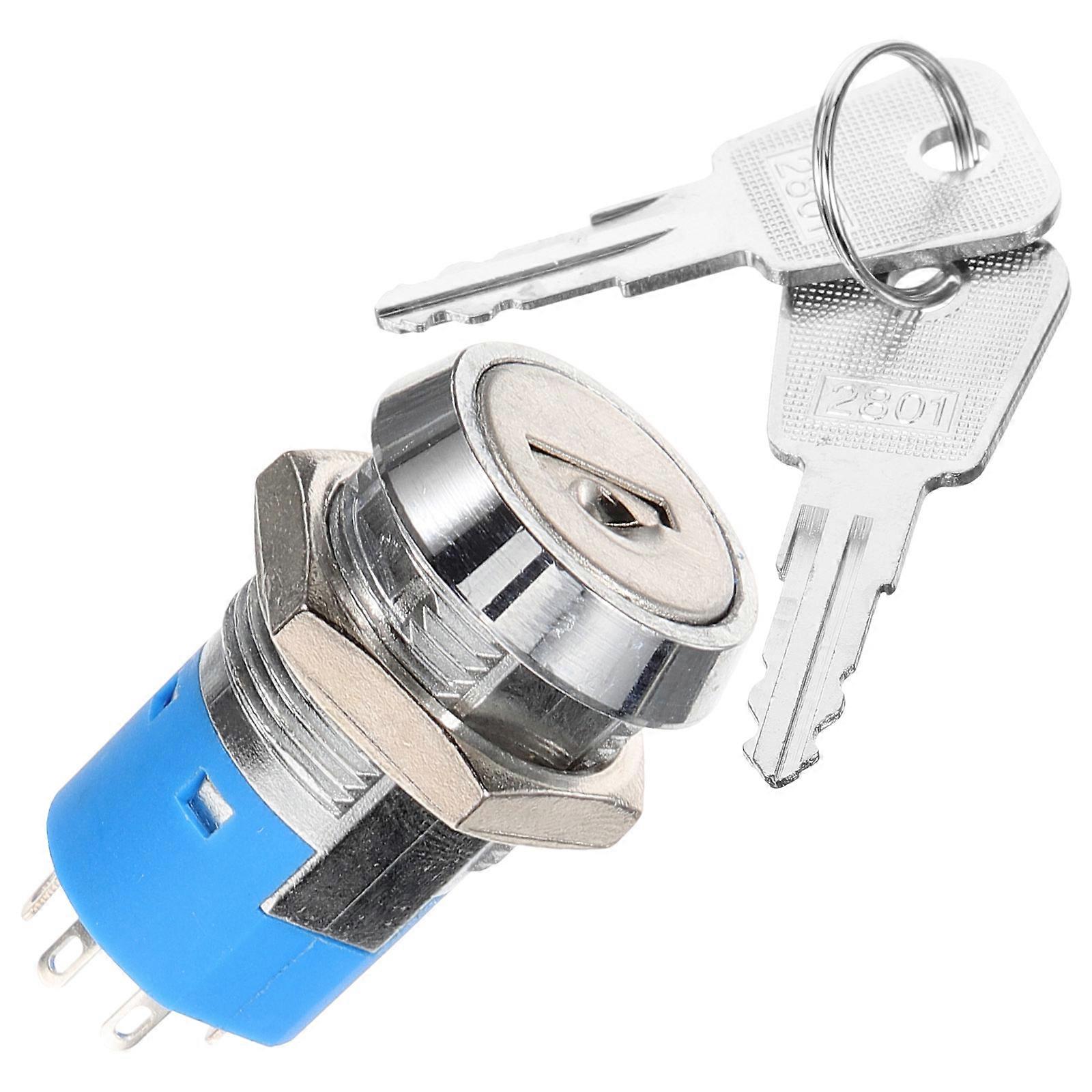 Replacement 19mm Key Switch Power Rotary Terminal for Equipment 5Pcs