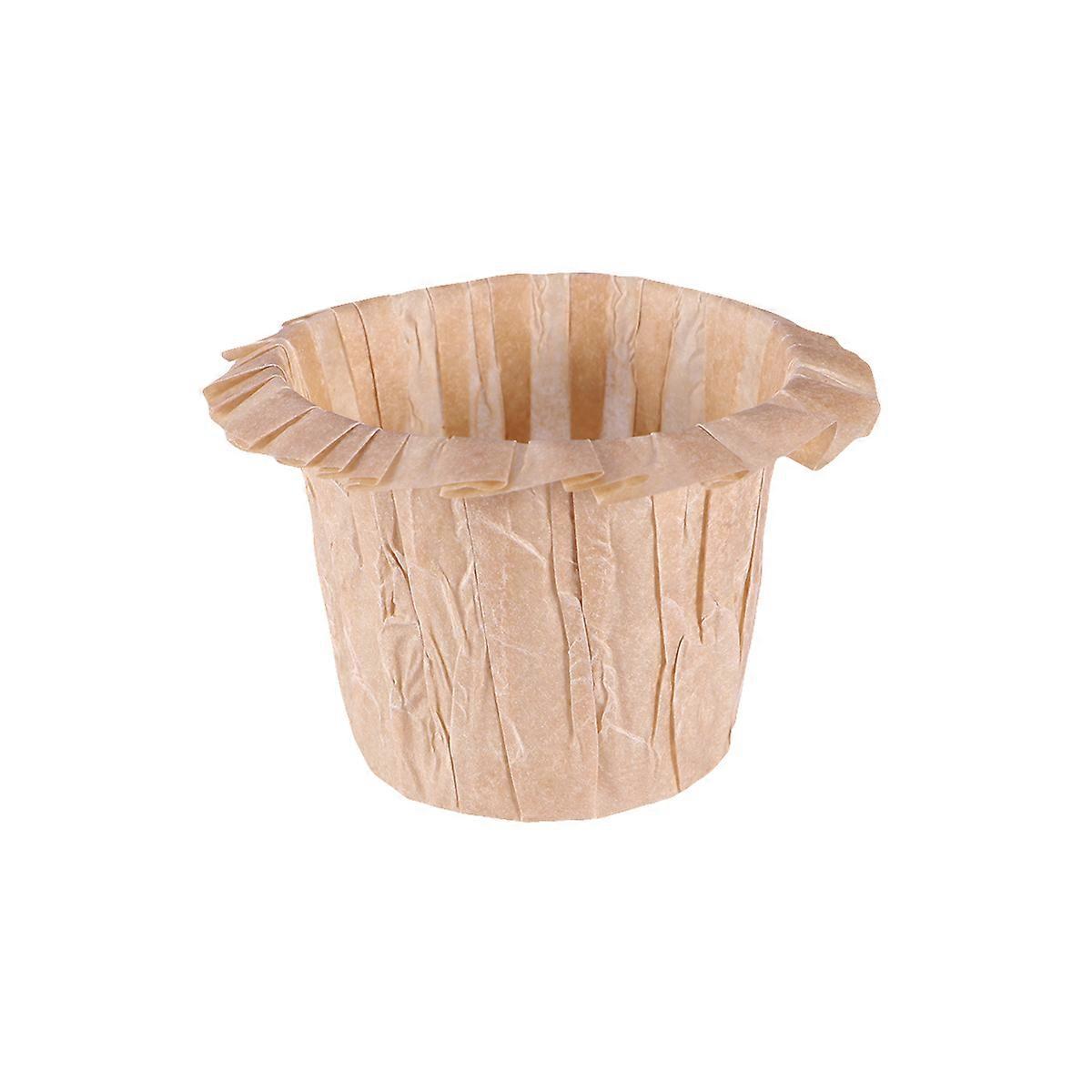 Cupcake-Förmchen mit Hut-Design für Geburtstagsparty-Geschenke, Khaki, ungiftig, 30 Stück