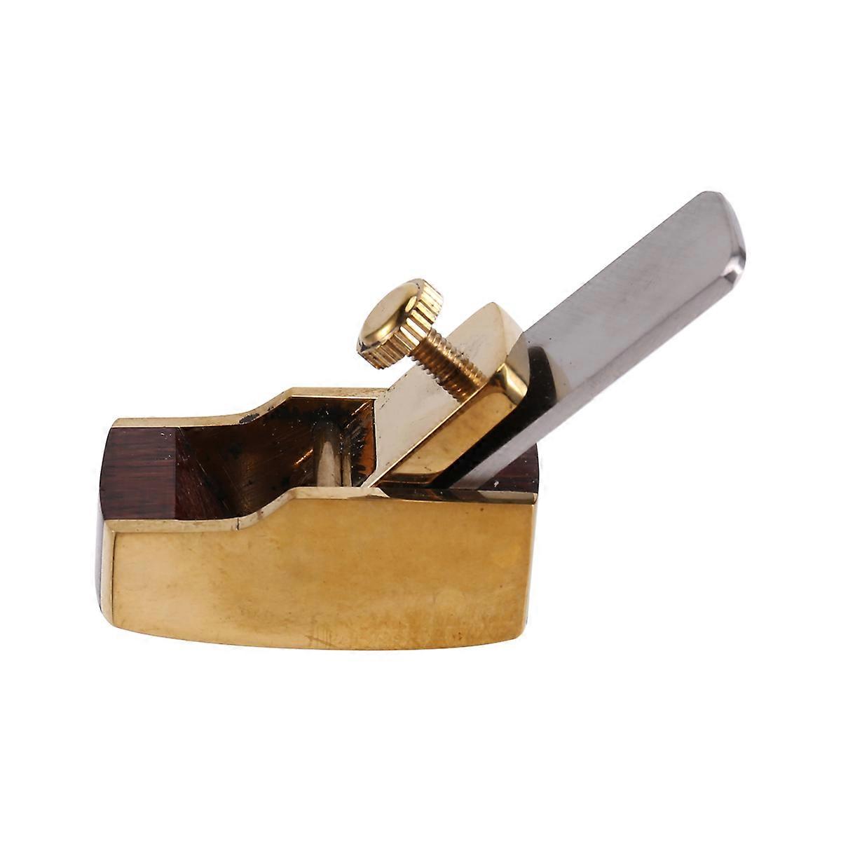 Ebony Wood Planer Flat Bottom/Convex Bottom Brass Planer Handmade Thumb Short Planer Violin Musical Panel Making Tool