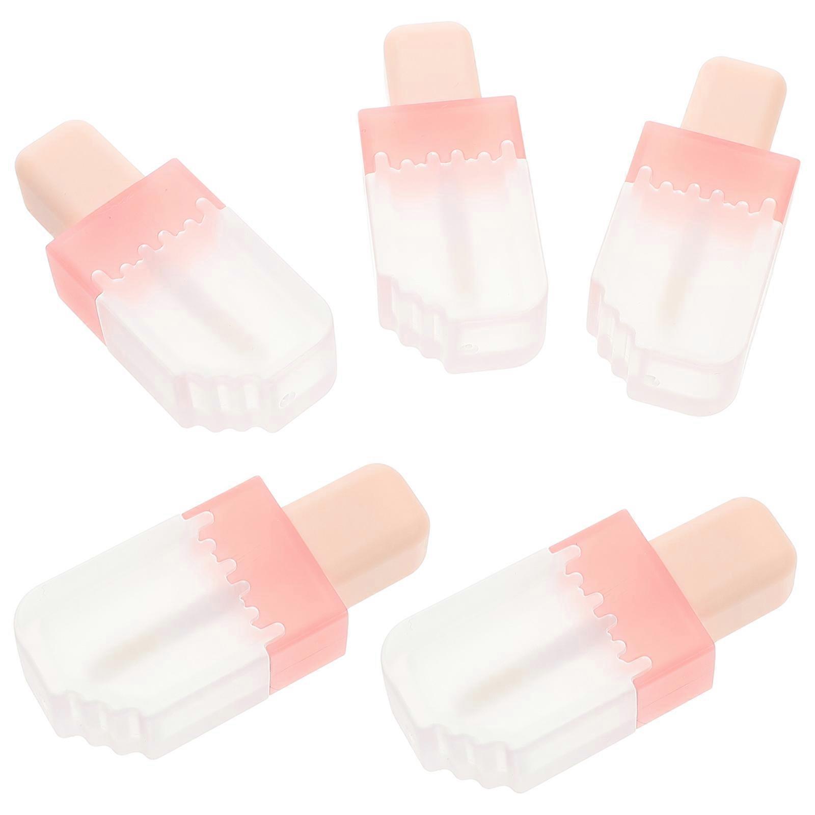 Refillable Lipstick Tubes Portable for Storage 15Pcs Plastic Lip Gloss Vials