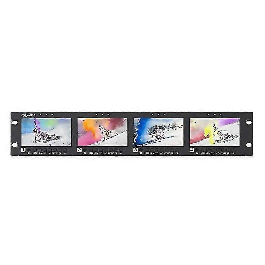 For Feelworld Q41 Quad 45 Inch 2ru Rackmount Monitor 3gsdi 4k Hdmicompatible Av Input And Output