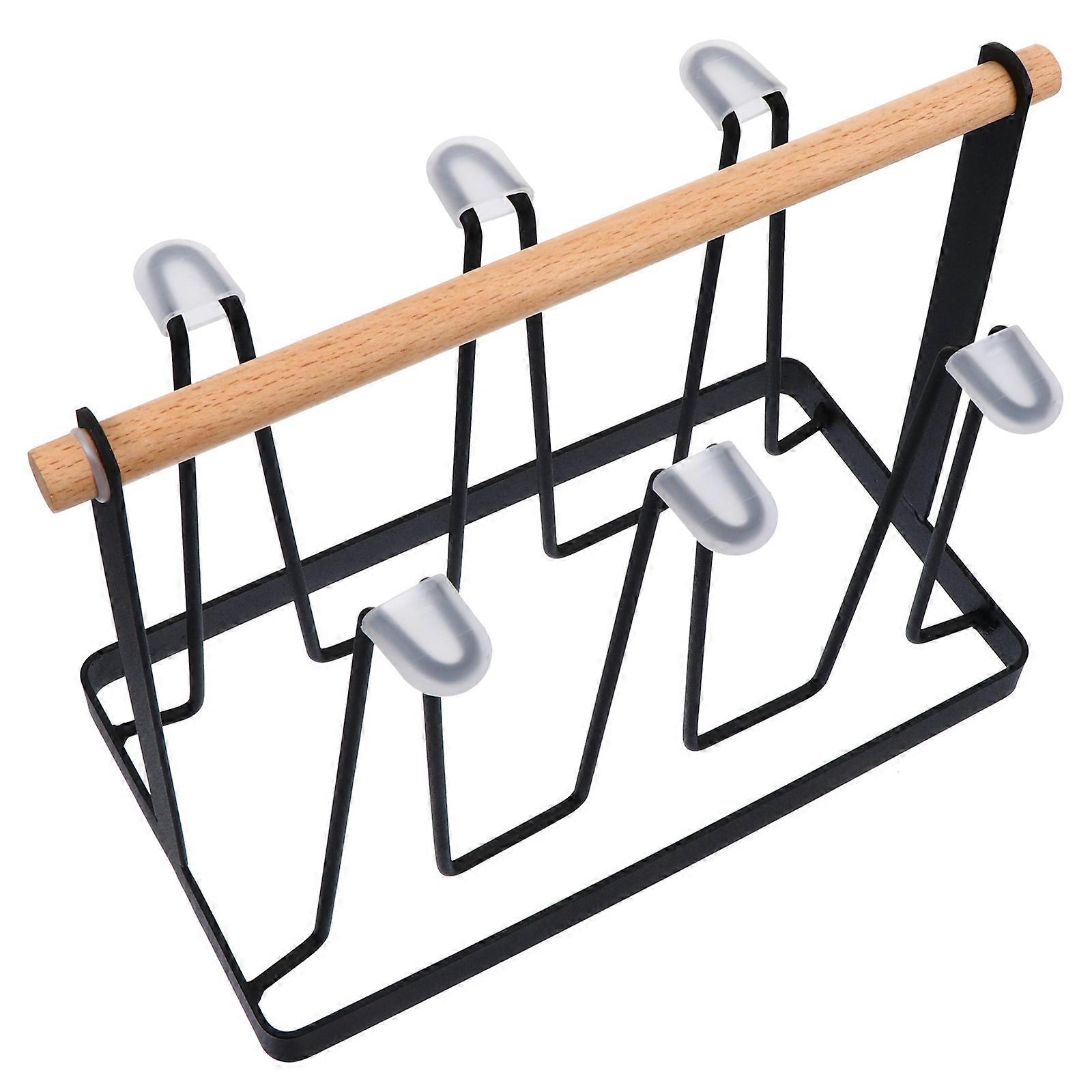 Cup Drying Stand Glass Cup Drainer for 2Pcs Tabletop Storage Rack
