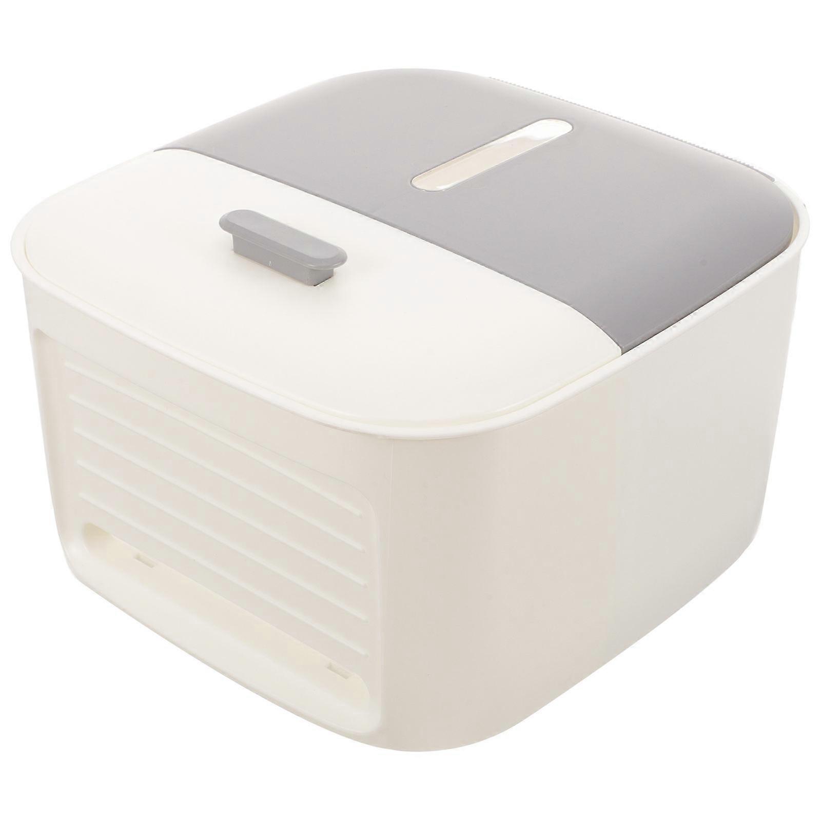 Wall Mounted Double-Layer Tissue Box for Napkin Storage 2Pcs Container