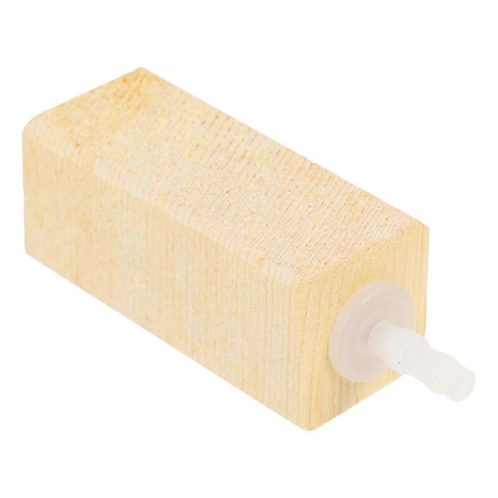 Aquarium Wooden Oxygen Diffuser for Fish Tank Air Bubble 2Pcs Pack