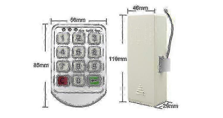 Electronic Intellint Pas Keypad Cabinet Door
