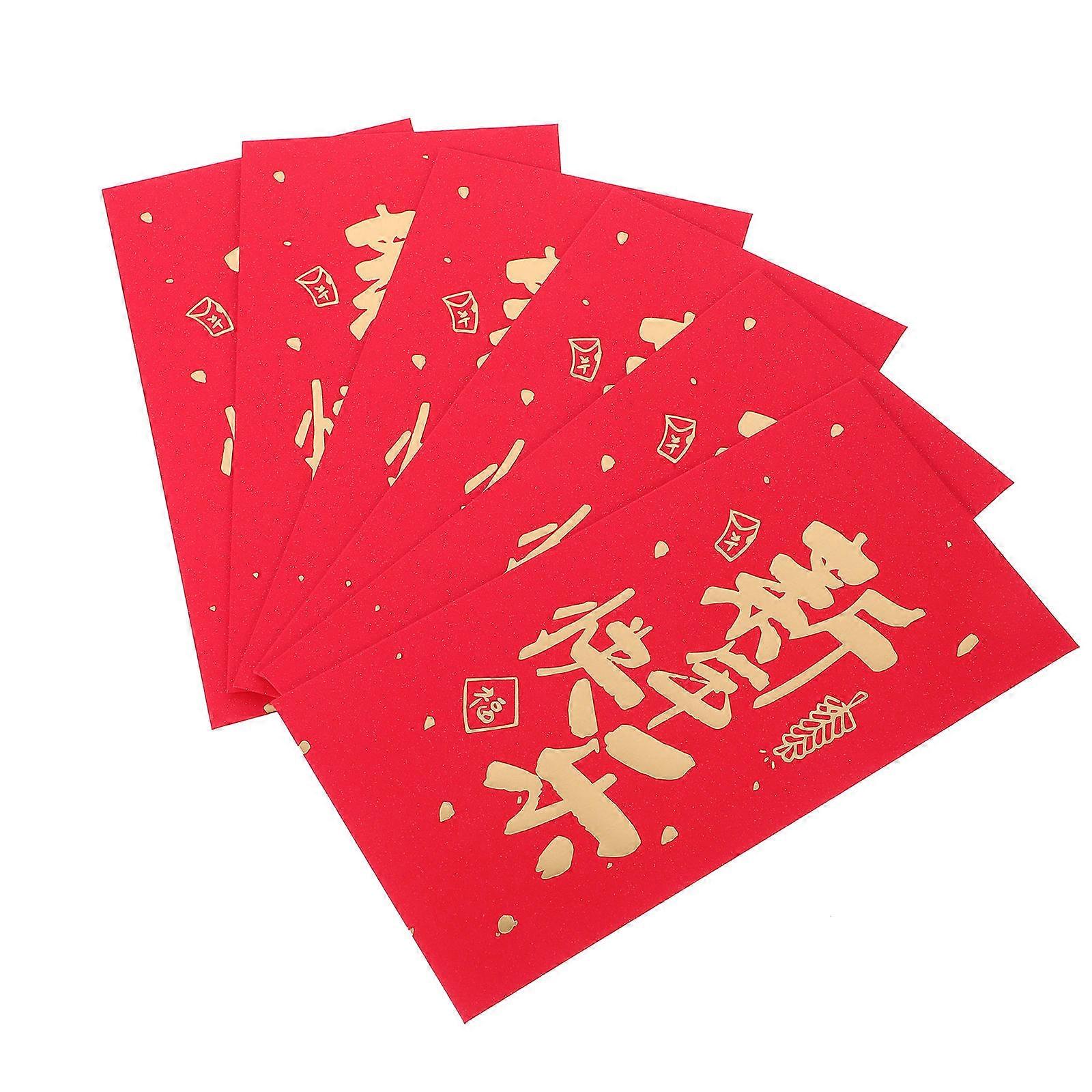 Red Envelopes Paper Red Envelope for New Year 18Pcs Traditional Chinese Style