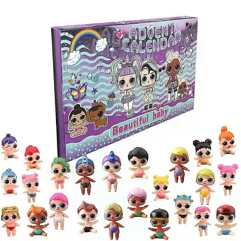 L.O.L SURPIRSE! Advent Calendar Box 24Pcs/Set Action Figure PVC Model Christmas Advent Calendar Countdown Kids Toys Gift