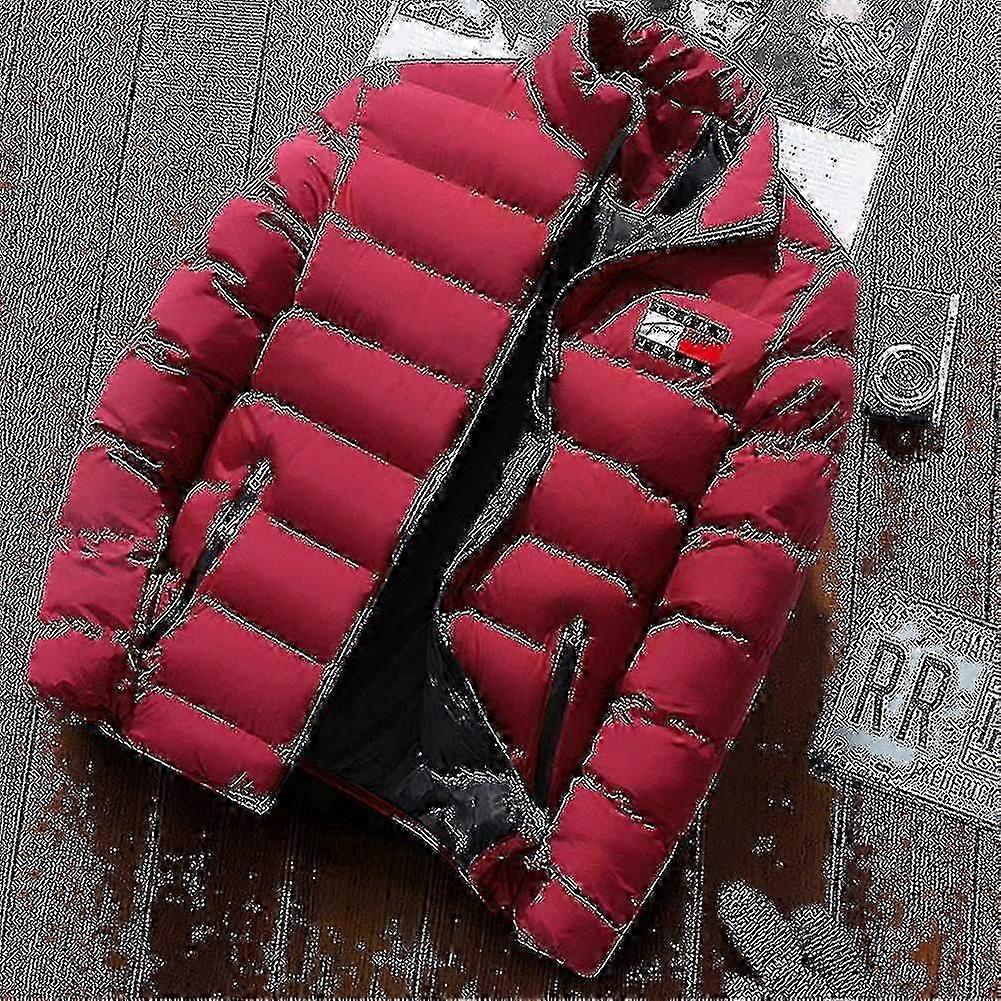 Gepolsterter Herrenmantel, mittellang, dicke Daunenjacke, warmer Wintermantel, taillierte Passform – DSW 26s