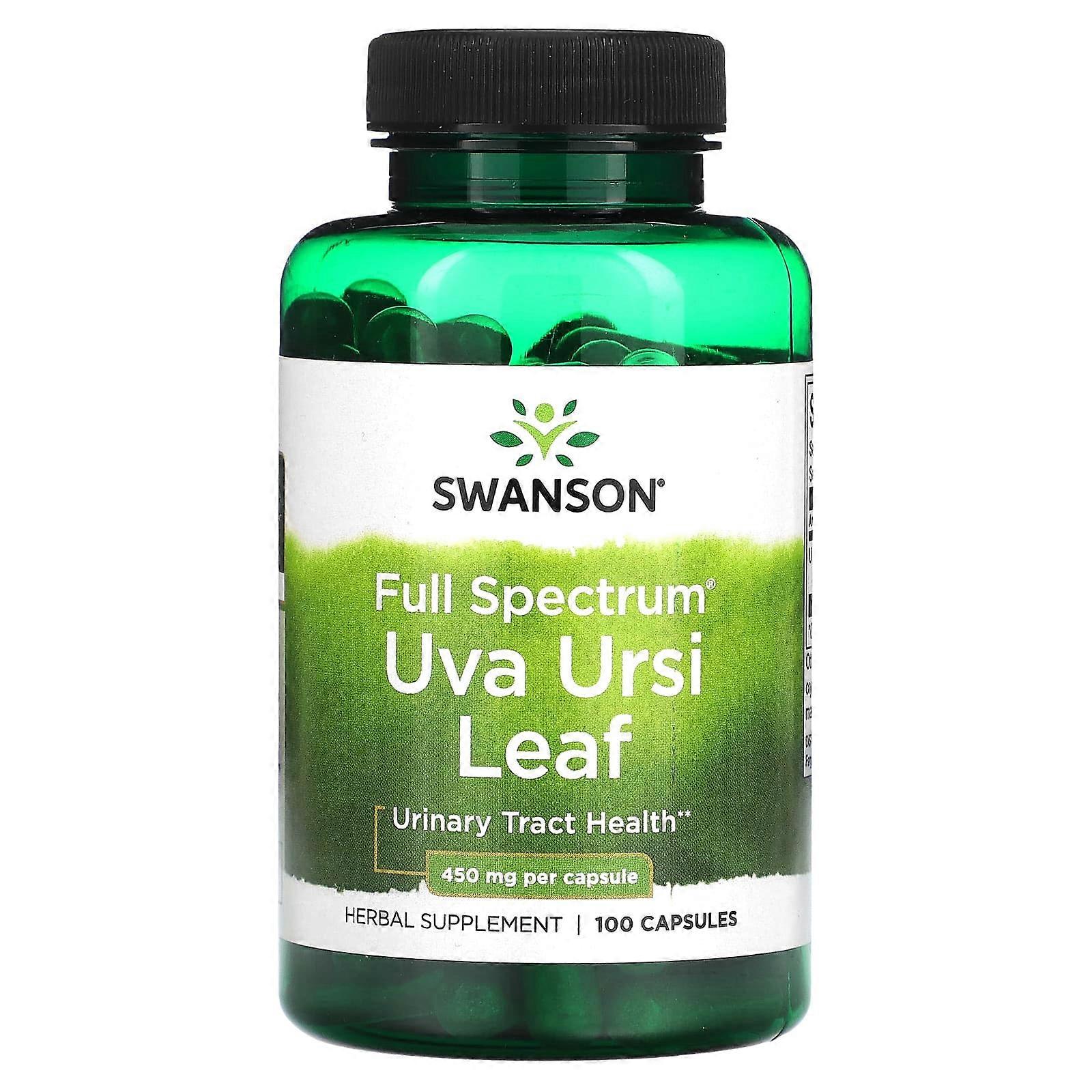 Full Spectrum Uva Ursi Leaf, 450 mg, 100 Capsules