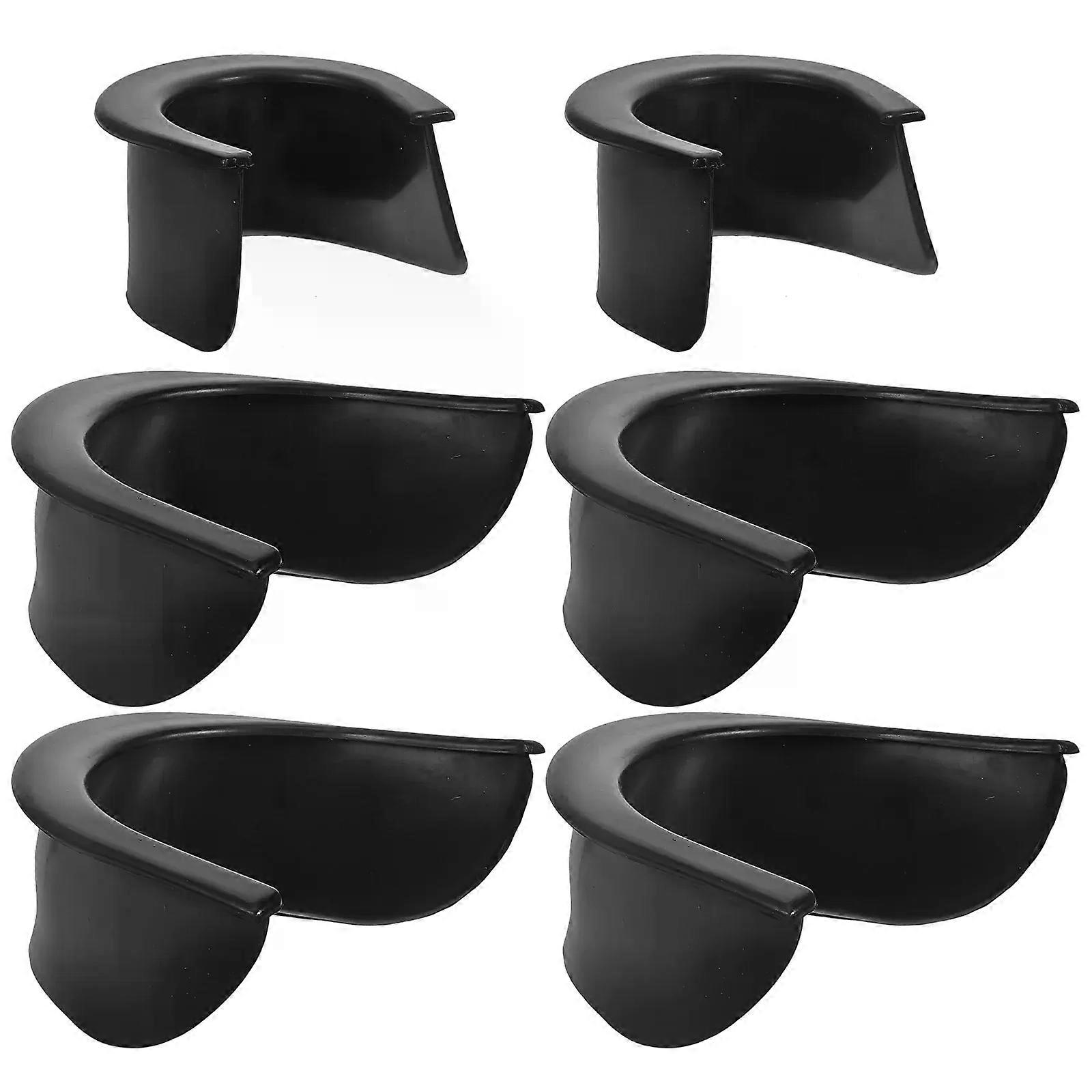 6Pcs Billiard Table Pocket Liners Protective Ball Blocking Glue Hole Bumpers Replaceable Sturdy Snooker Liners Durable Pool