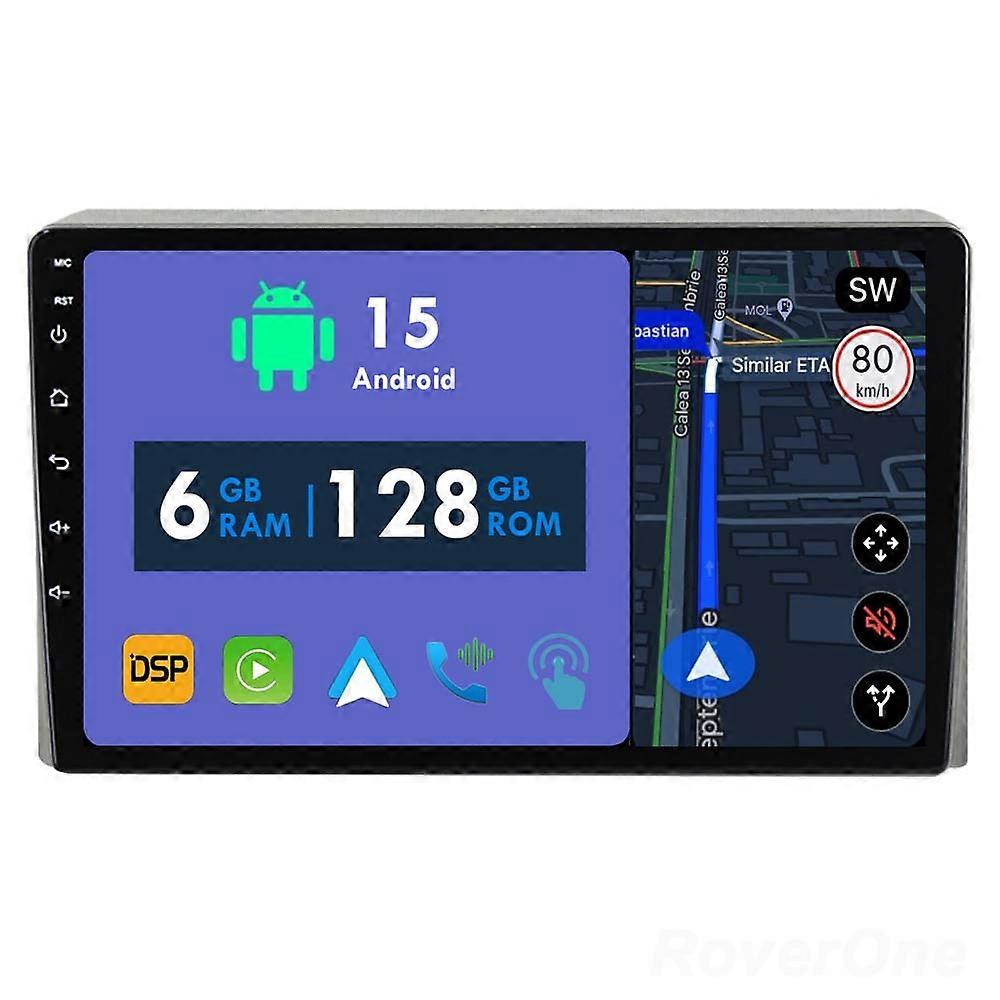 Car Radio 6G+128G CarPlay GPS Navigation Head Unit for Toyota Hiace XH10 H200 5 2004 - 2021 Android Auto Bluetooth Stereo Touch Screen