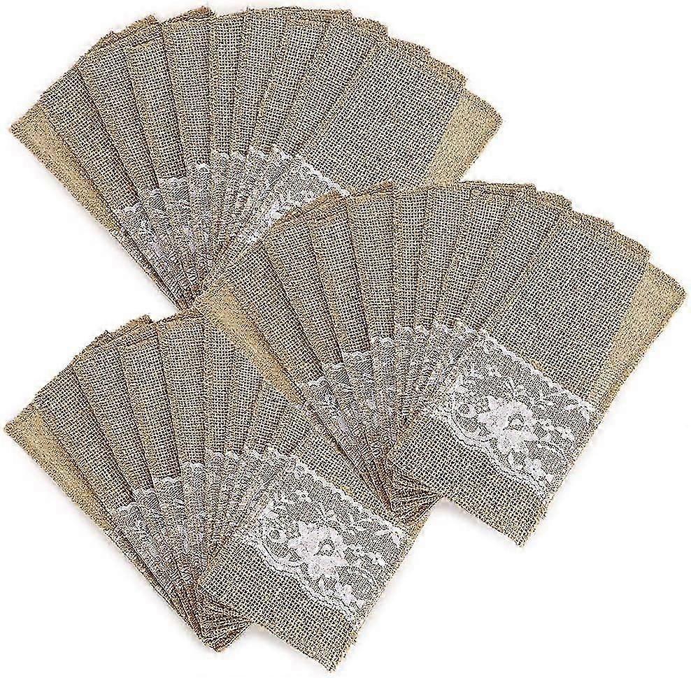 30 Packs Tableware Holders(Beige)