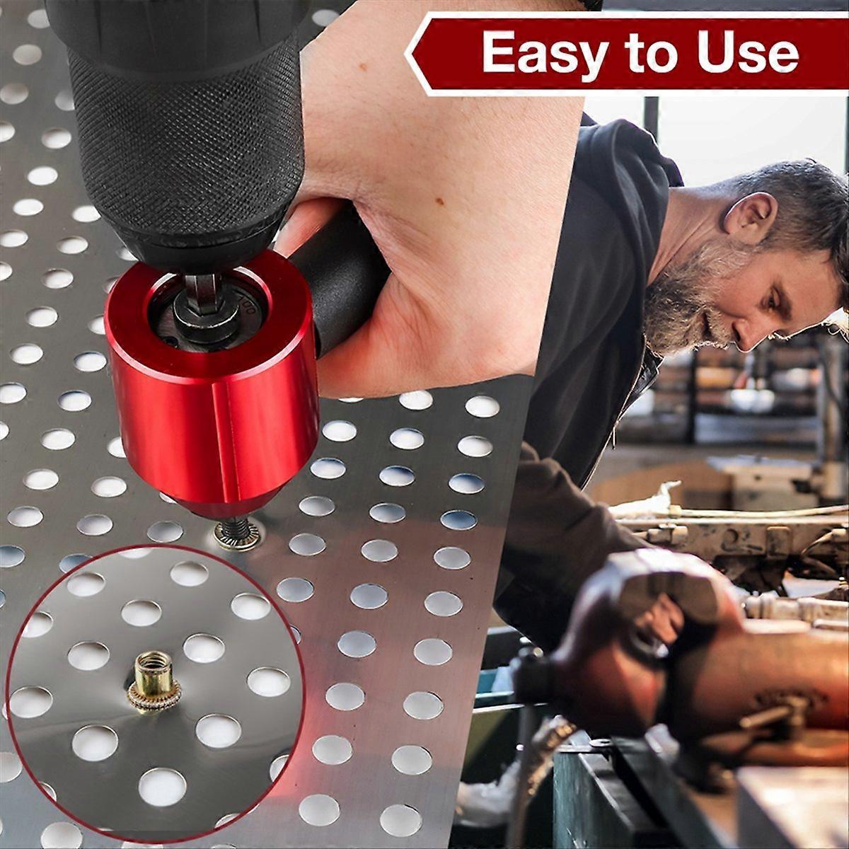 Metric/Inch Rivet Nut Converter Nut Riveting Tool for Electric Drill