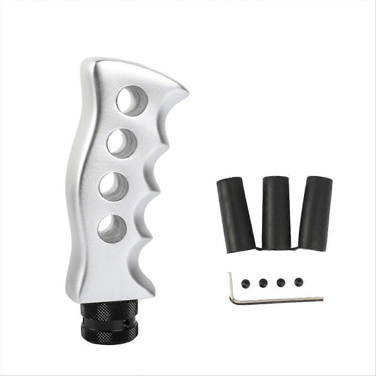 Car Manual Gear Shift Tip Kit, Knife Grip Handle Shift Knob,Silver