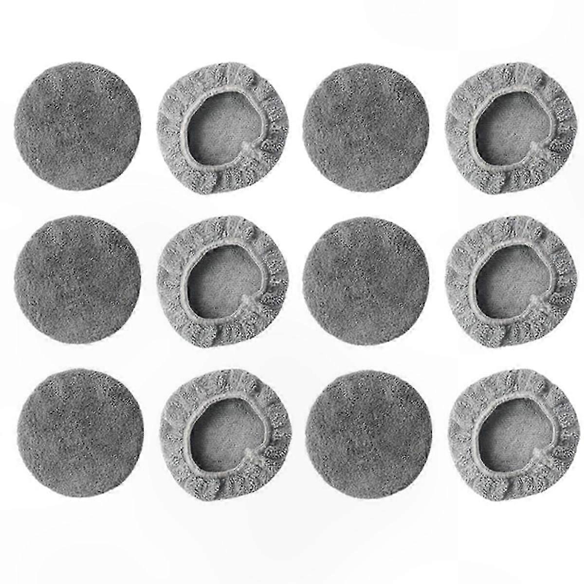 12-Pack Universal Round Mops for Window Cleaning Robots Accessories