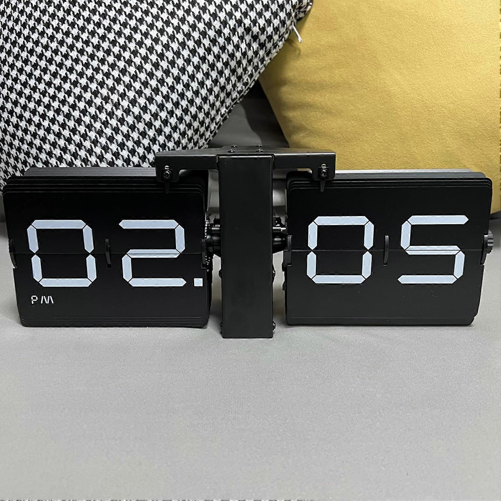 Digital Flip Down Clock Retro Flip Clock Battery Operated Wall And Tabletop Mechanical Clock For Home And Office