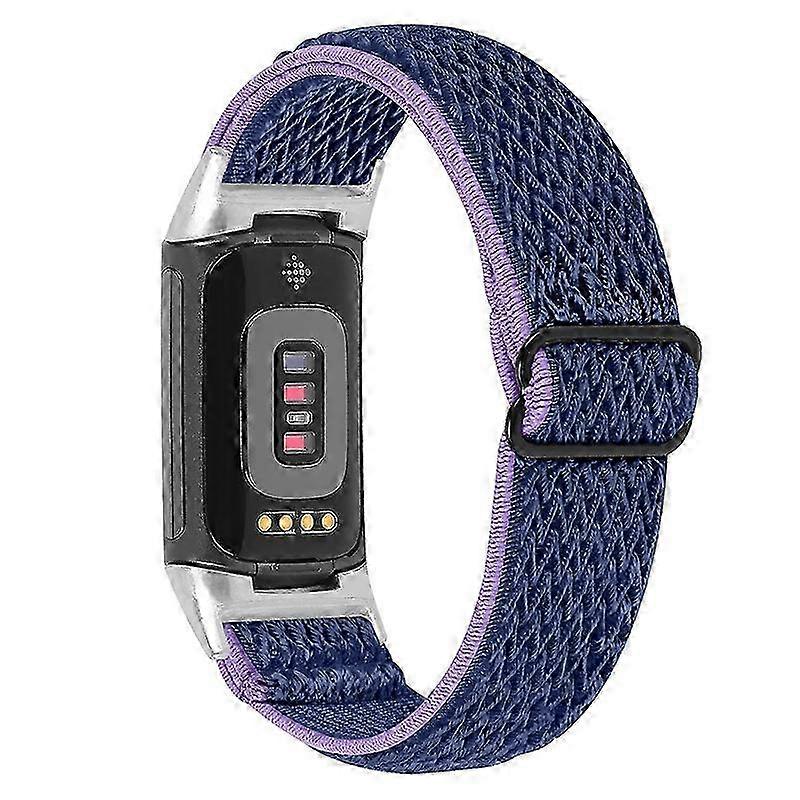 Elastic sport straps for Fitbit Charge 6 5 - Adjustable nylon solo loop