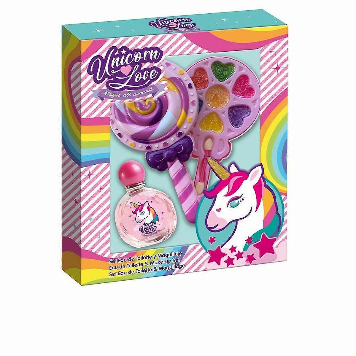 Children's Make-up Set Unicorn Love Bi Lollipop EDT 9 Pieces