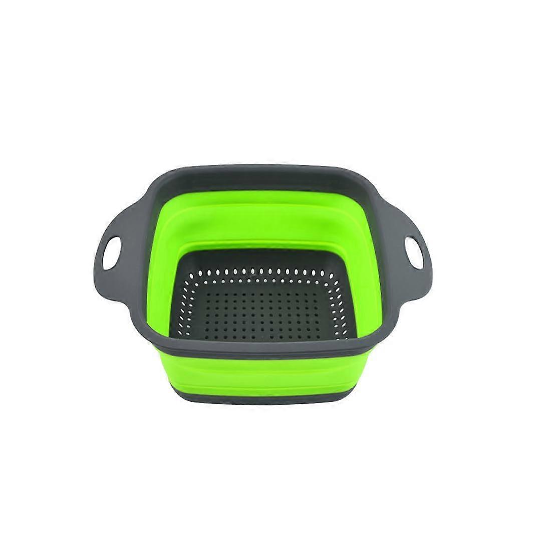 Foldable Silicone Colander 29 X 22 Cm Kitchen Strainer Space Saving Noodles Drainer Multifunctional For Fruit Vegetables