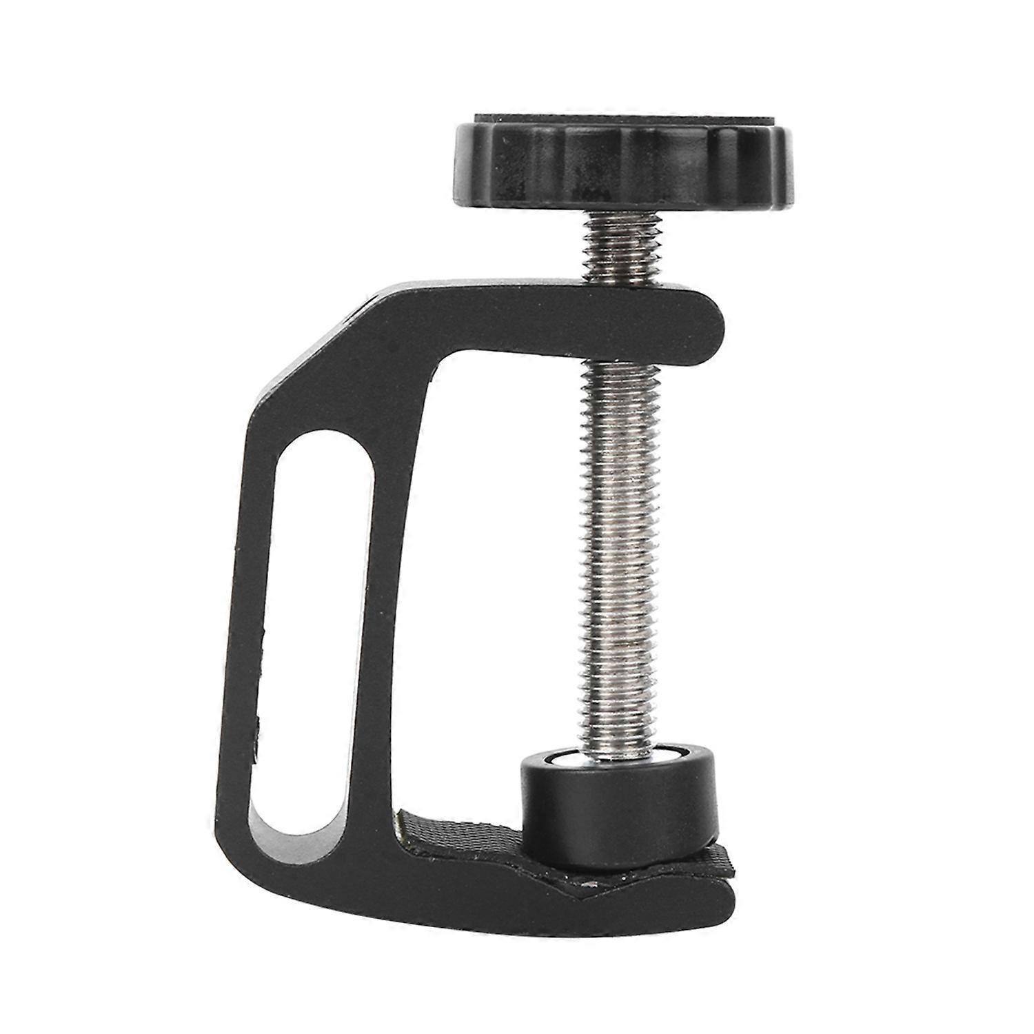 Aluminium Alloy Black C Clamp Mount Fixed Desktop Bracket for Flashlight Camera Tripod Photography