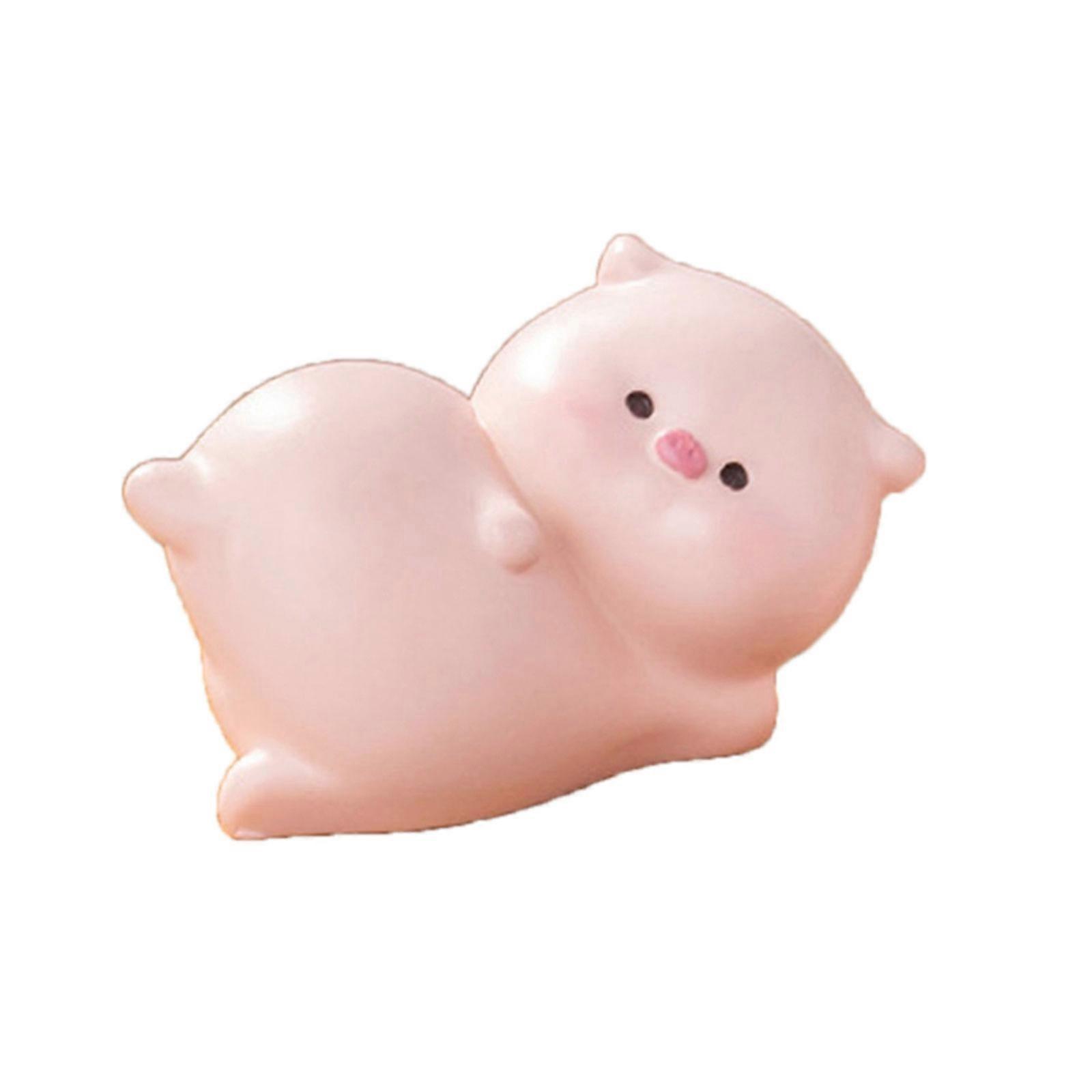 Delight Resin Pig Butt Statue Soft Design Compactly Desk Decors Perfect For Creative Displays And DIY Enthusiasts Multicolor